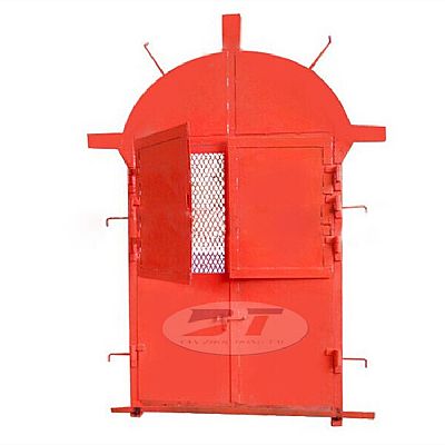 廠(chǎng)家定制礦用井下圓弧頂雙開(kāi)防火柵欄門(mén)MFHSL1.6*1.8圓弧頂防火門(mén)