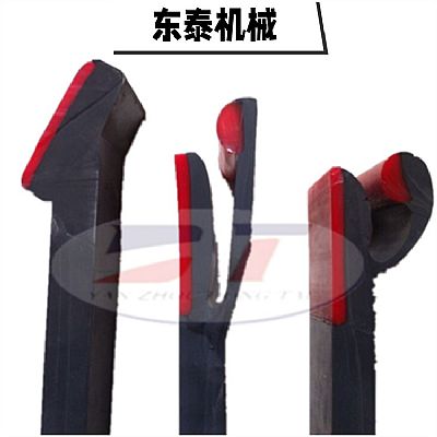 生產(chǎn)定制導(dǎo)料槽兩側(cè)防溢裙邊|Y型長(zhǎng)尾聚氨酯防溢裙板